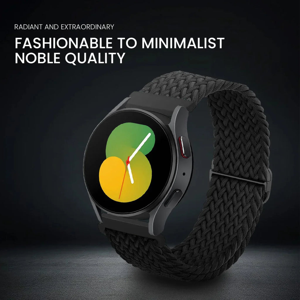 20mm 22mm Elastic Braided Nylon Strap for Huawei Watch GT6 5 4Pro 46mm Bracelet for Samsung Galaxy Watch 7 6 5 4 6/4Classic Band