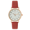 Fashion Ladies Digital Simple Brand Quartz Watch Hot 2023 New Casual Pink Leather Strap Women's Clock Dress Watches