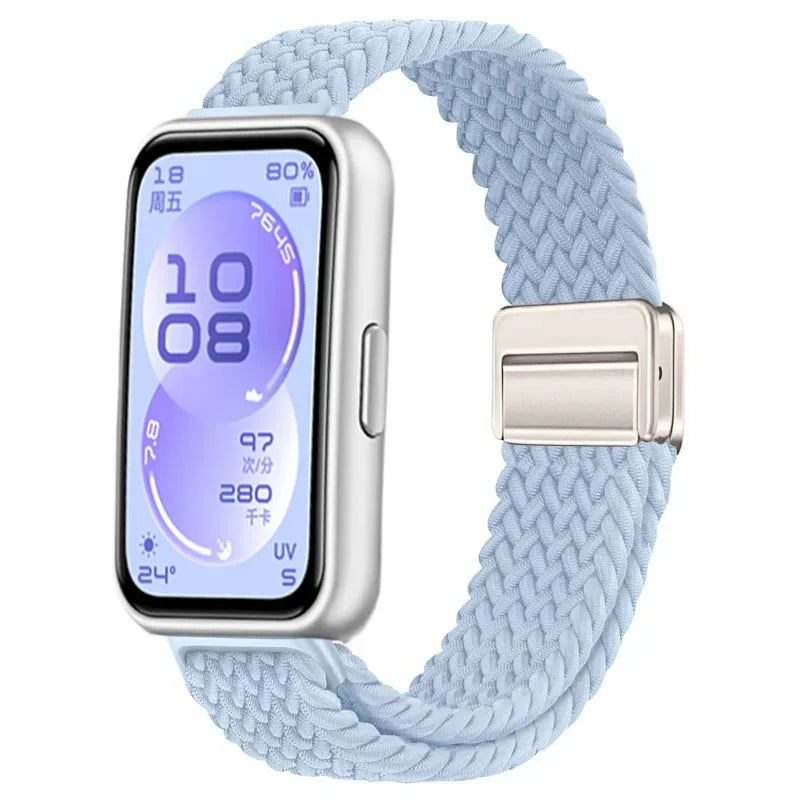 Official Nylon Loop Strap For Huawei Band 11/11 Pro Fashion Magnetic Buckle Braided Wristband For Huawei Band 8/9/10 Accessories