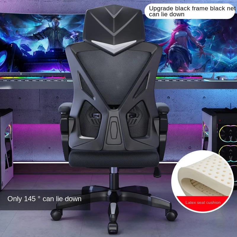 Ergonomic Gaming Office Chair High Back Reclining 145° Adjustable Swivel Computer Desk Chair With Lumbar Support Breathable Mesh