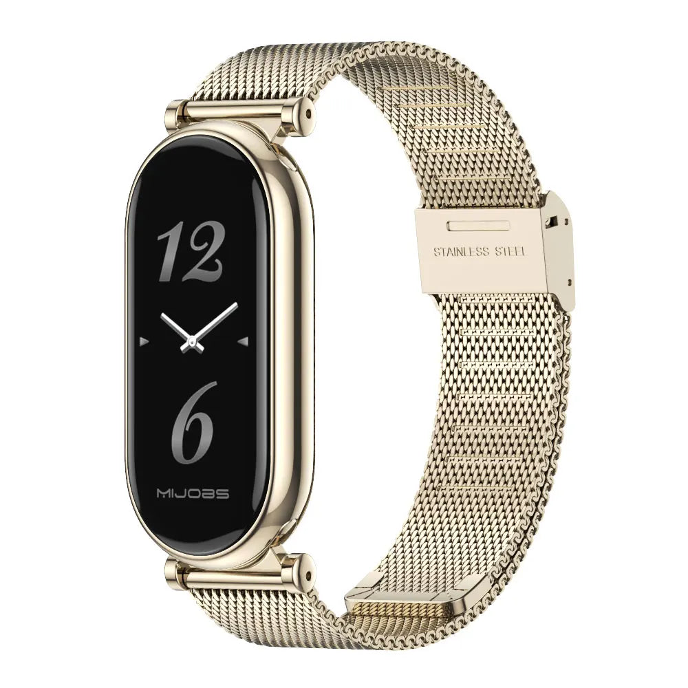 Strap for Mi Band 10 9 8 Wristband For Mi Band 9 Bracelet for Mi Band 10 Stainless Steel Watch Band for Mi Band 8 Metal Straps