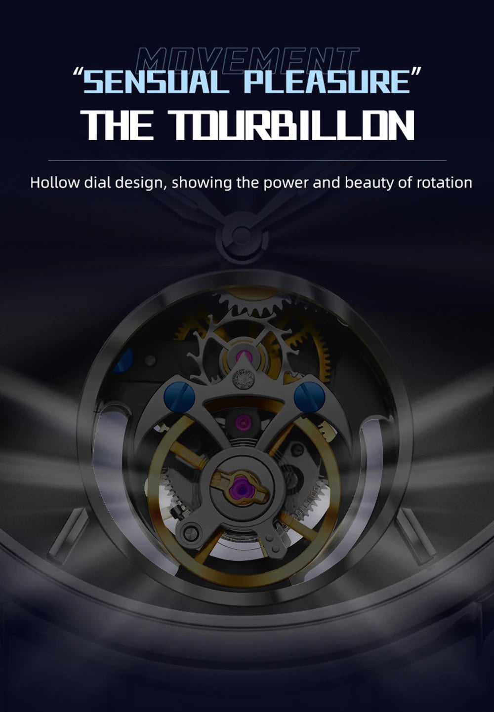 AESOP 7025 Flying Tourbillon Movement Watch Brand For Men Skeleton Mechanical Luxury Watches Wterproof Wristwatches Sapphire