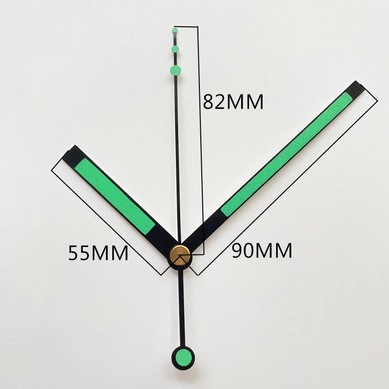 Mute DIY Wall Clock Movement Mechanism with Clock Hands Silent Kit Battery Operated Watch Repair Parts Replacement Set