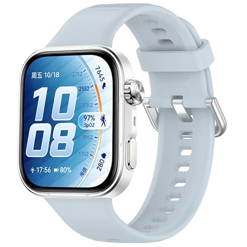 Official Silicone Strap for Huawei Watch 5-4 Pro Smart Wristband for Huawei Watch Fit 5/4/3 Luxury High-end Replacement Bracelet