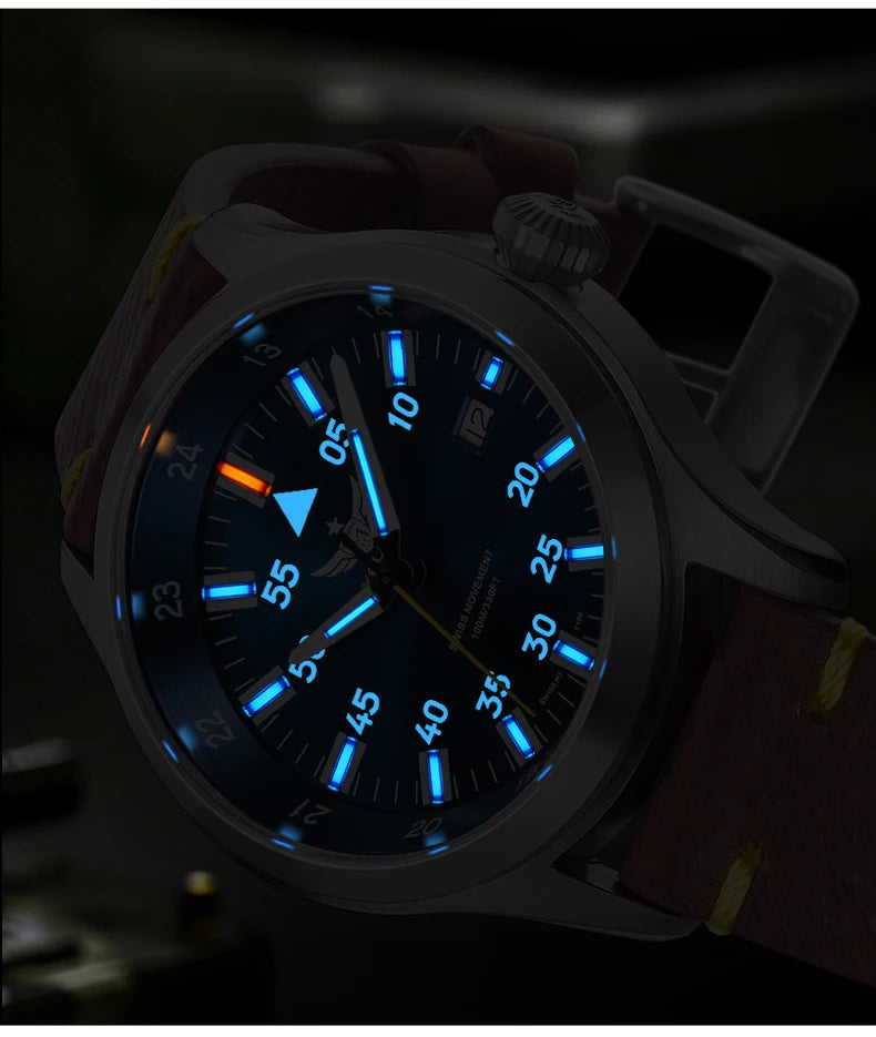 YELANG V1021S Men Quartz Watch 42mm Swiss Ronda  Movement 10-year battery life T100 Luminous 100m Waterproof Men's Diving Watch
