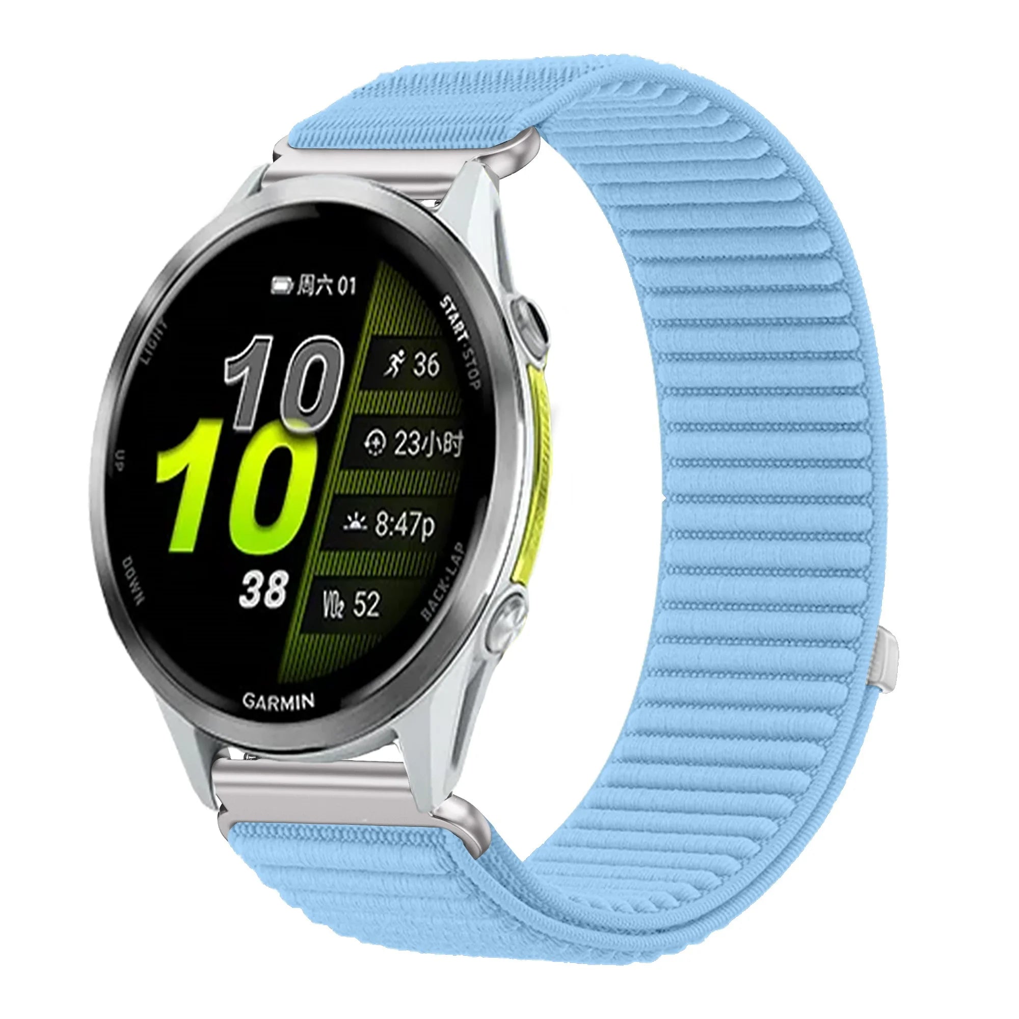 18mm 20mm 22mm Nylon Loop Strap For Garmin Forerunner 970 570 Venu 4 45mm 41mm Venu 3 Wave Wristband Garmin Active 6 Accessories