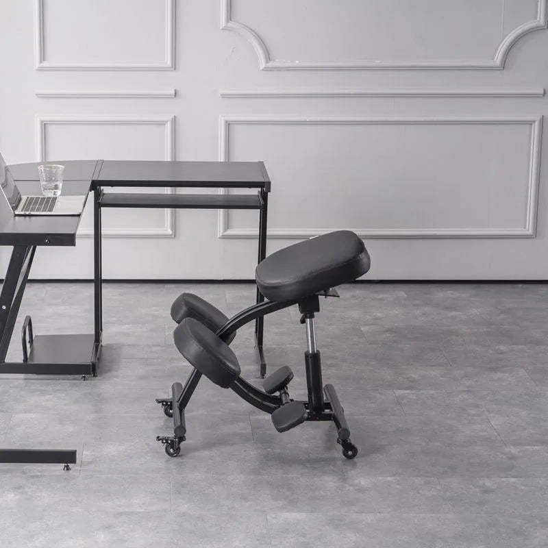 Sitting Posture Correction Chair Ergonomic Knee Chair Lifting Work Computer Bench with Wheels To Avoid Hunchback
