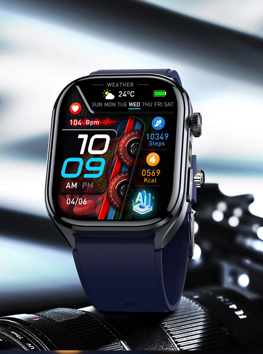 2026 New AI Health Care Accurate detection ECG SmartWatch Blood Pressure lipids Uric Acid Analysis Bluetooth Call Smart Watches
