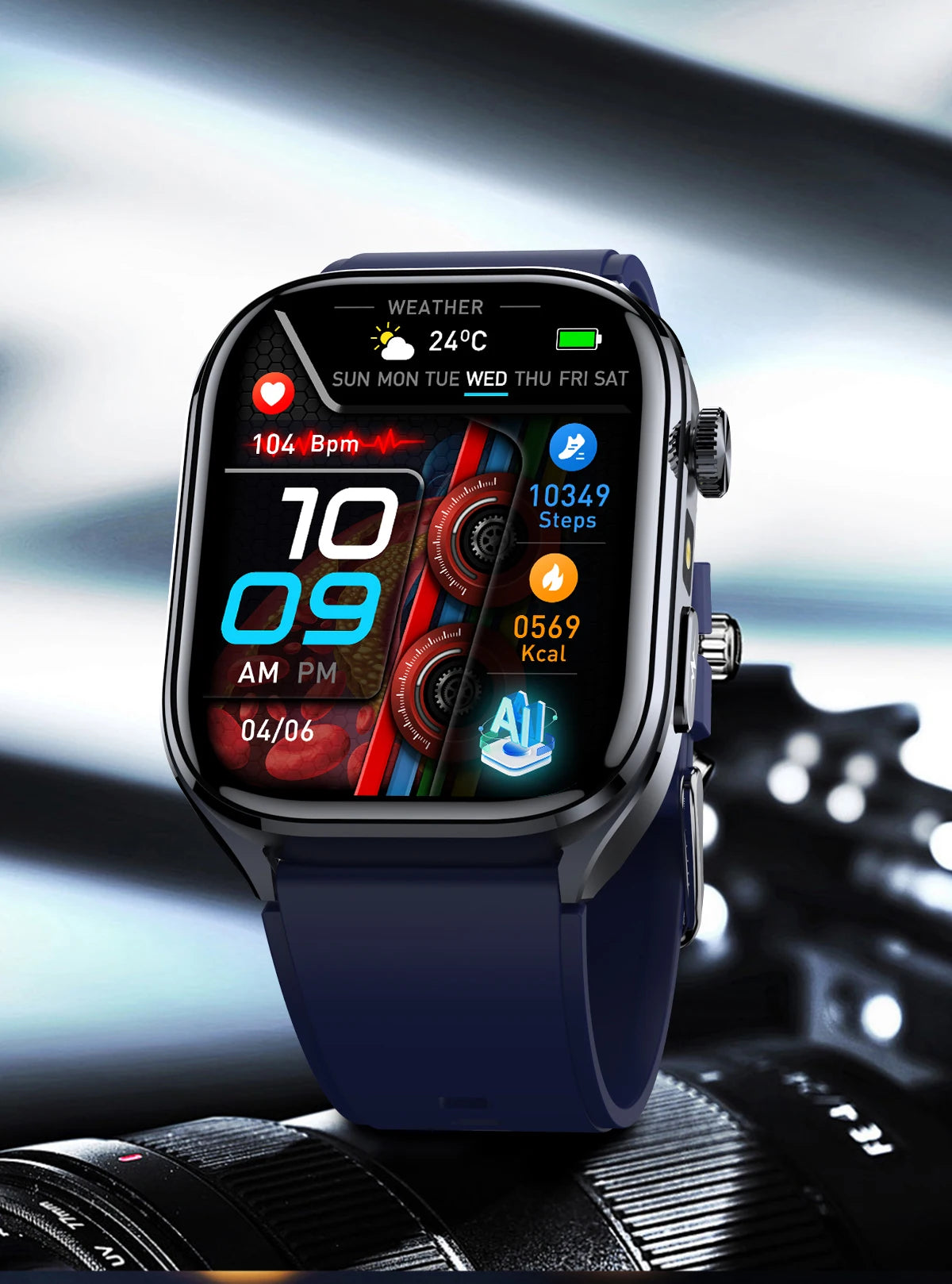 2026 New AI Health Care Accurate detection ECG SmartWatch Blood Pressure lipids Uric Acid Analysis Bluetooth Call Smart Watches