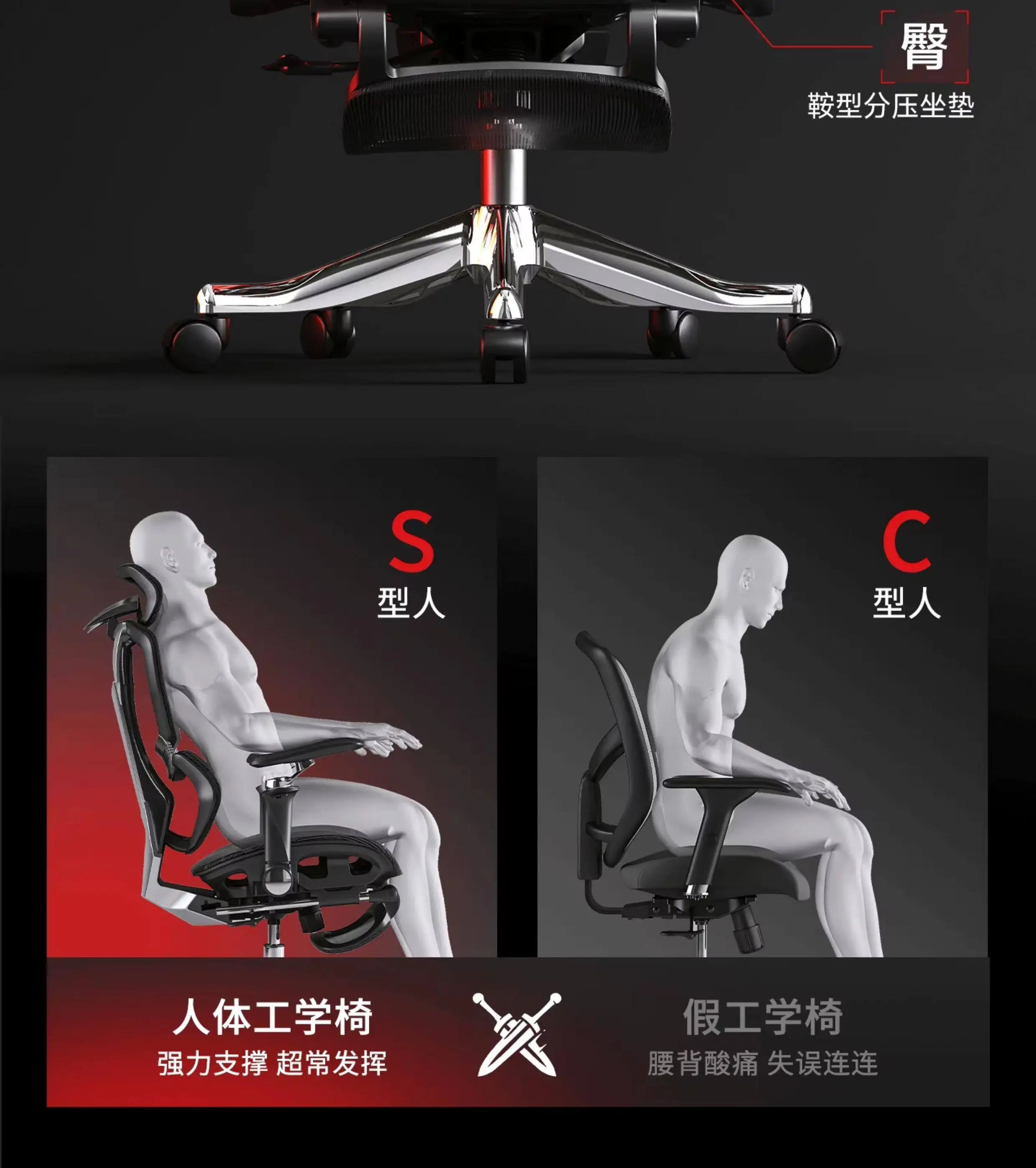 Nordic E-sports Gaming Chair Modern Ergonomic Reclining Comfortable Lumbar Support Office Chair Liftable Home Furniture FYOF
