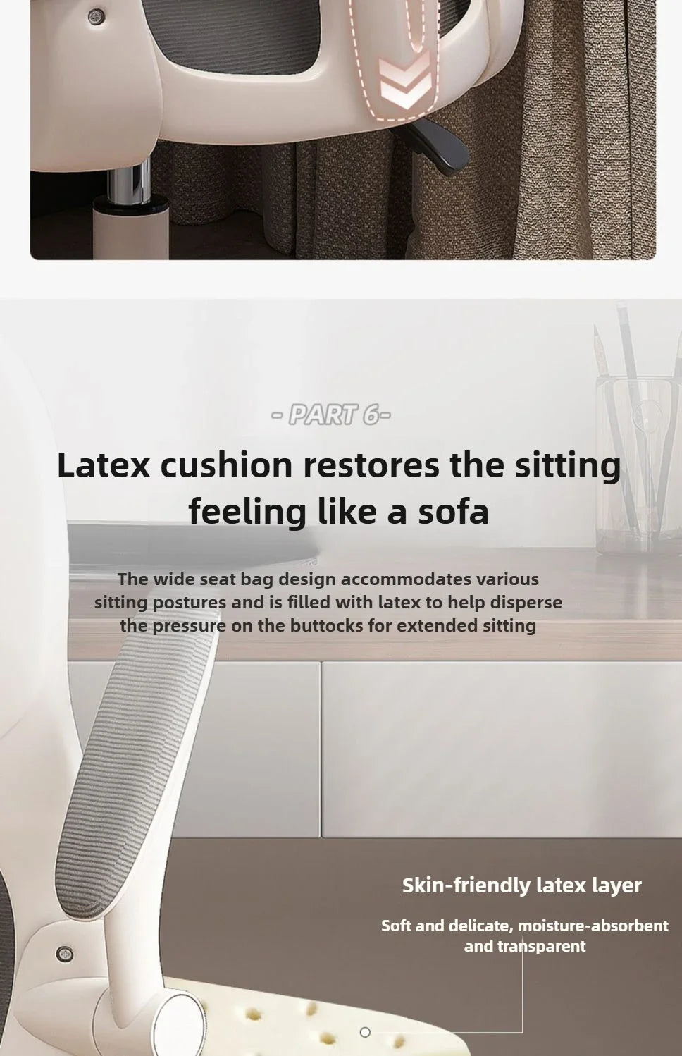 Home Rotating Adjustable Ergonomic Comfortable Sedentary Gaming Chair, Computer Chair, Breathable Office Chair for Staff