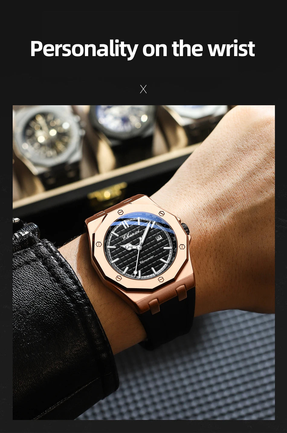 Mens Watches Top Brand Luxury Quartz Calendar Casual Watch Fashion Silicone Waterproof Luminous Wristwatch For Man