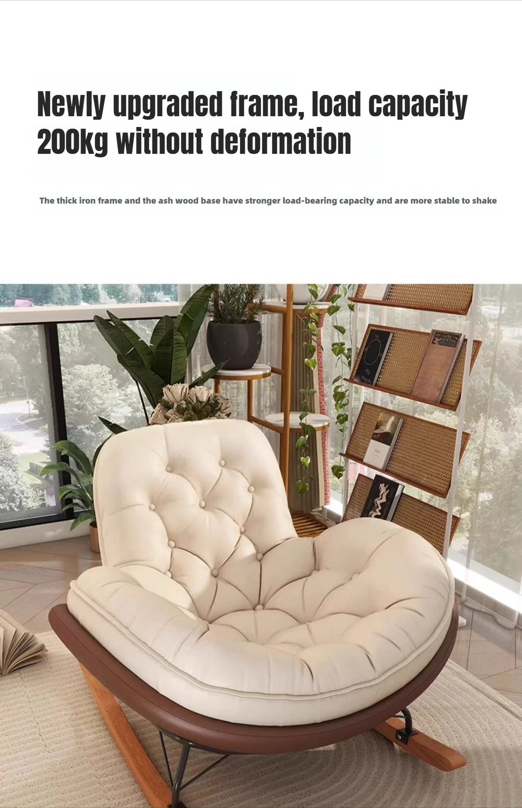 Lazy Sofa, Single Rocking Chair, Lounge Chair, Adult Honeycomb Chair, Balcony, Home Use,internet Celebrity,leisure Rocking Chair