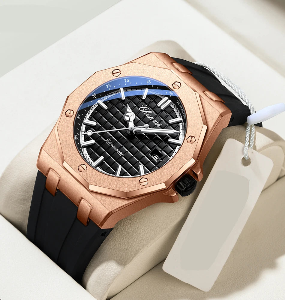 Mens Watches Top Brand Luxury Quartz Calendar Casual Watch Fashion Silicone Waterproof Luminous Wristwatch For Man