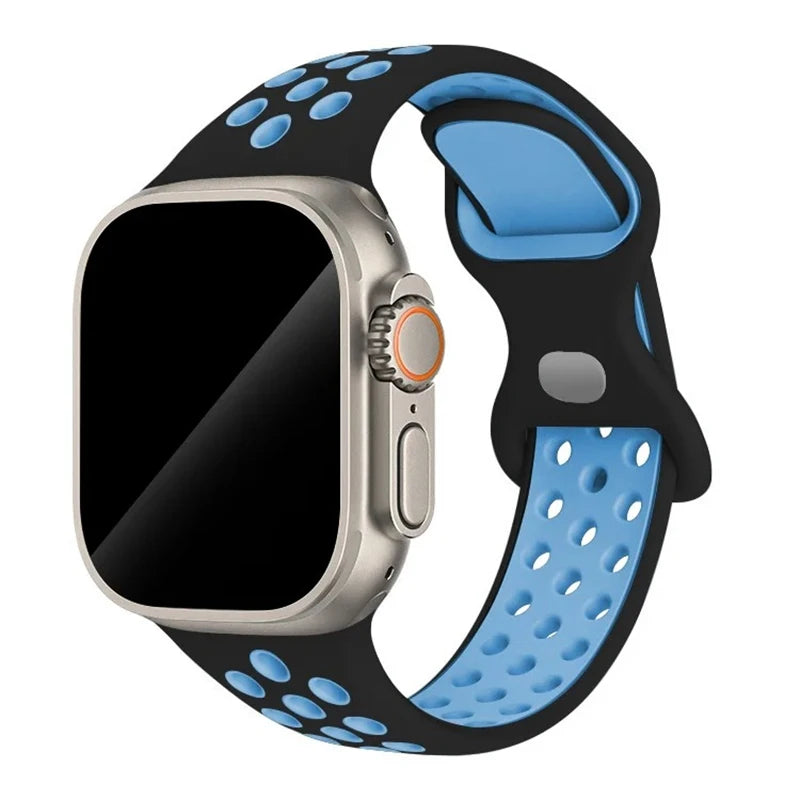 Strap For Apple Watch Band 44mm 49mm 45mm 40mm 41mm 38mm 42mm correa Breathable sports bracelet iwatch series 8 SE 7 6 5 9 Ultra