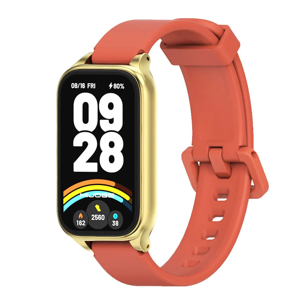 Strap For Mi Band 9 Active Watchband for Mi Band 8 Active 9 Active Silicone Wristband for Mi Band 9 Active Smartband Accessories