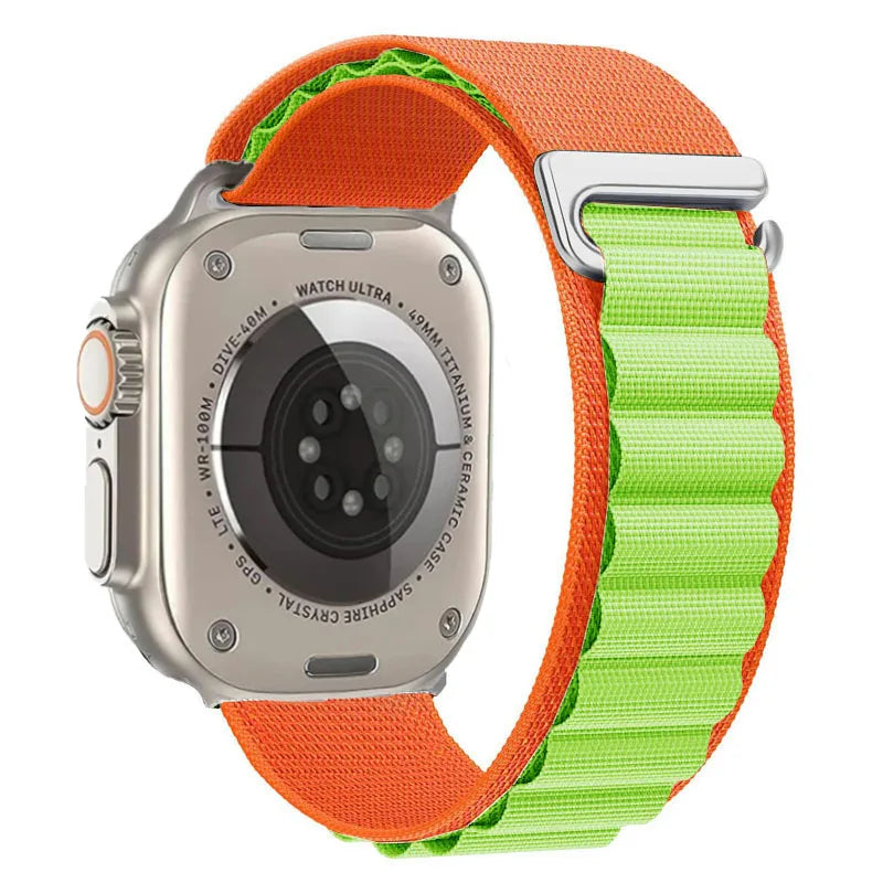 Alpine Loop Band for Apple Watch Ultra 49mm 11 10 9 8 7 46mm 42mm 45mm 41mm Nylon Wristband iWatch Series 6 5 4 SE 44 40mm Strap