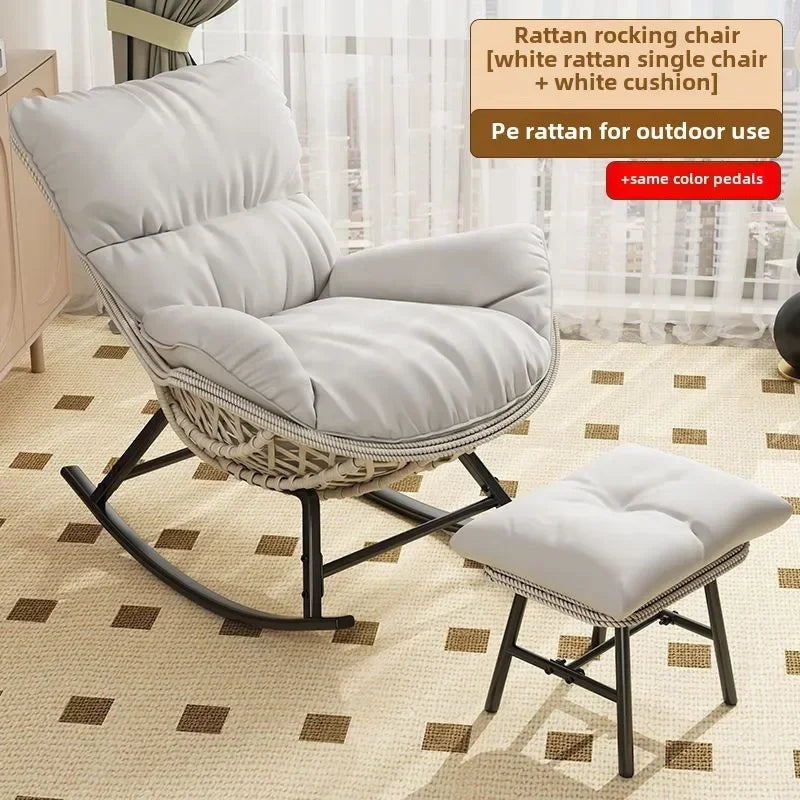 Swinging Lounge Chair,home Balcony,lounge Chair, Anti Vine Woven Lobster Chair, Single Living Room, Adult Outdoor,rocking Chairs
