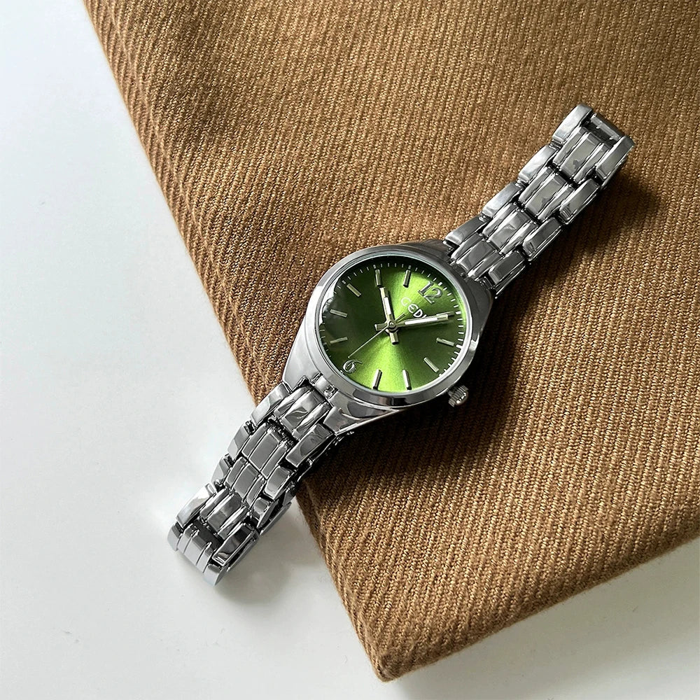 GEDI Small Watch for Women Silver Light Luxury Elegant Waterproof Quartz Watches Ladies Wristwatches Fashion Casual Simple