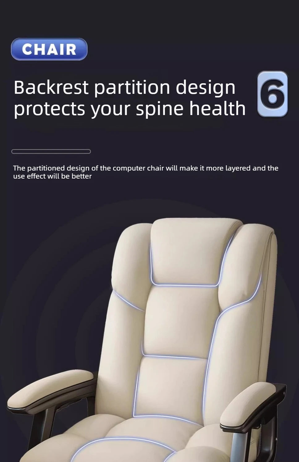 Simple and Comfortable Home Computer Chair, Office Reclining, Nap Taking Sofa Chair, Study Room, Bedroom Armchair Gaming Chairs
