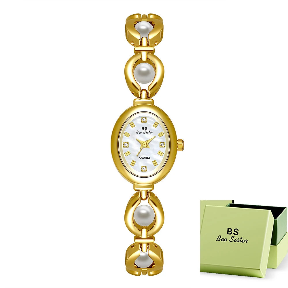 BS bee sister Woman Watches Luxury Fashion Dress Elegant Quartz Women's Wristwatch Clock