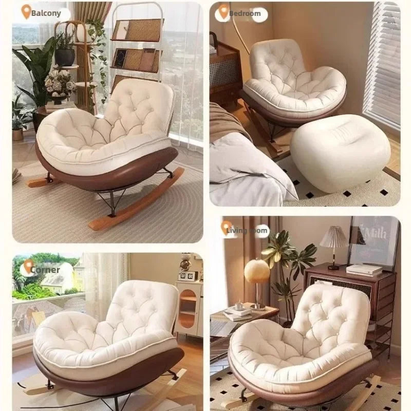 Lazy Sofa, Single Rocking Chair, Lounge Chair, Adult Honeycomb Chair, Balcony, Home Use,internet Celebrity,leisure Rocking Chair