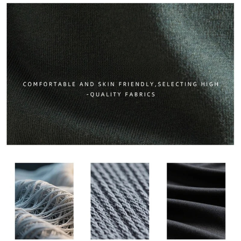 Old Money Style Men's Semi-High Neck Henley Sweater 4.6% Wool Blend Anti-Pilling Knit  Korean Casual Daily Wear