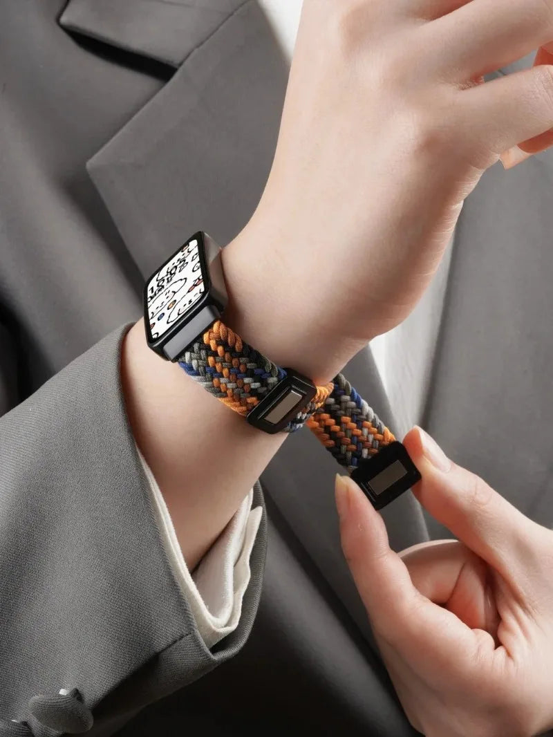 Official Nylon Loop Strap For Huawei Band 11/11 Pro Fashion Magnetic Buckle Braided Wristband For Huawei Band 8/9/10 Accessories