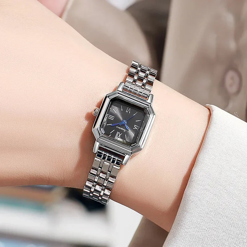Fashion Stainless Steel Strap Wristwatch Women Small Dial Quartz Watch Ladies Student Clock Gift Relojes Para Mujer Dropshipping