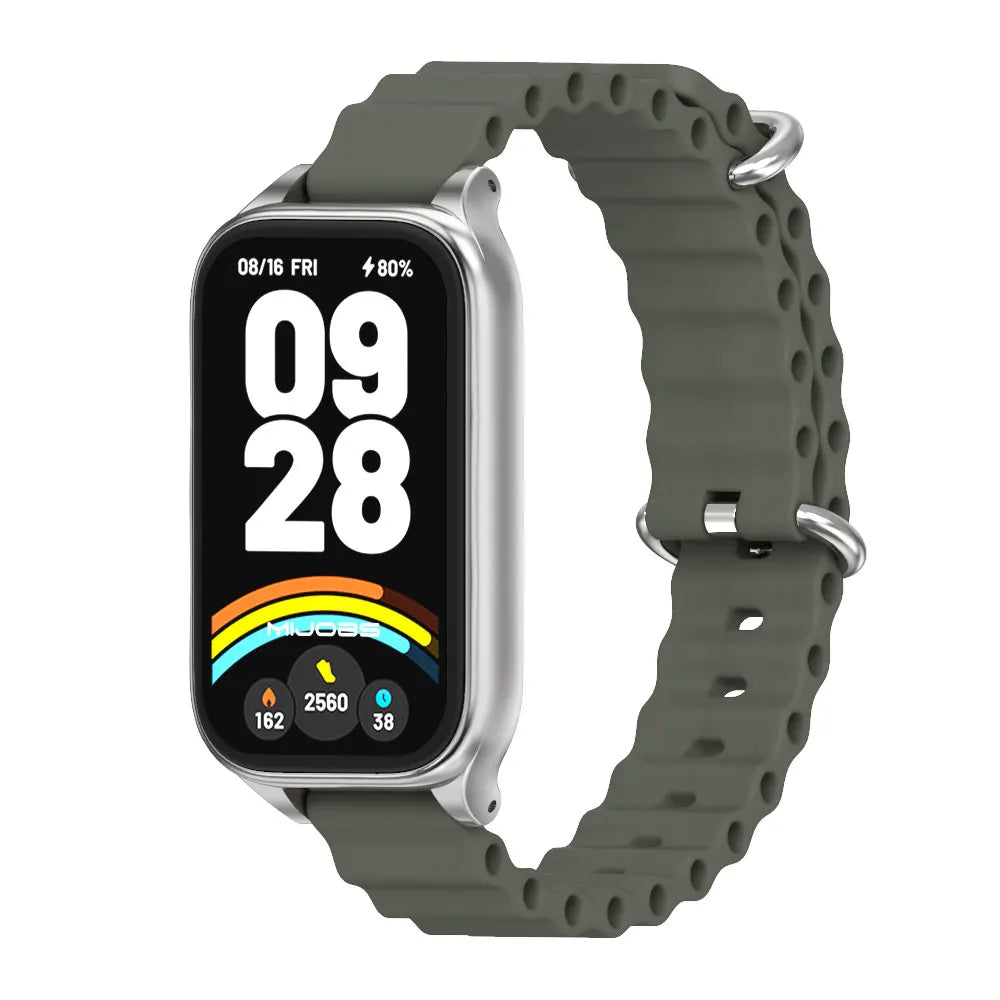 Strap For Mi Band 9 Active Watchband for Mi Band 8 Active 9 Active Silicone Wristband for Mi Band 9 Active Smartband Accessories