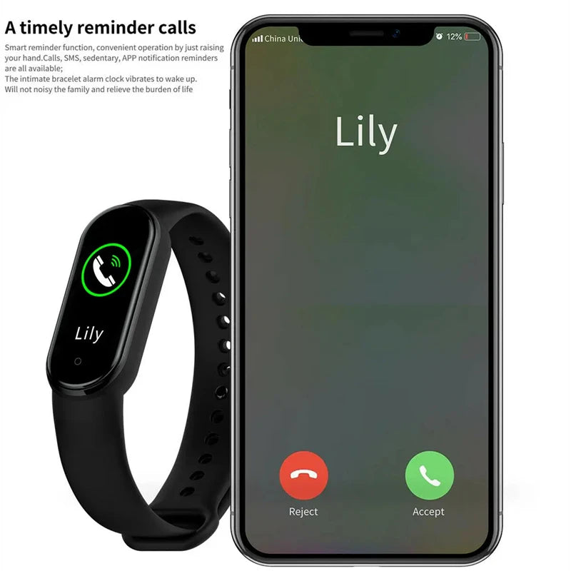 Lenovo Smart Watch Men Women Smart Band Fitness Tracker Heart Rate Sleep Monitor Step Counter Bluetooth Call Reminder Watch 2026
