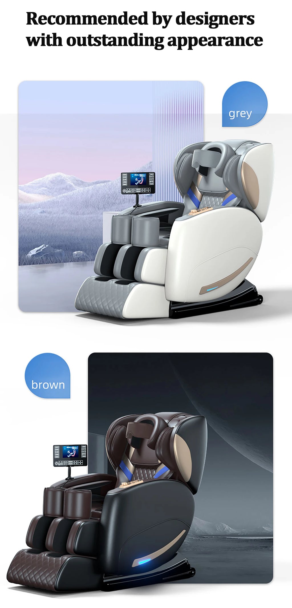 Electric Smart massage chair zero gravity with Voice Control Foot Airbag Massage for Full Body Relief for Family Use 3D Shiatsu