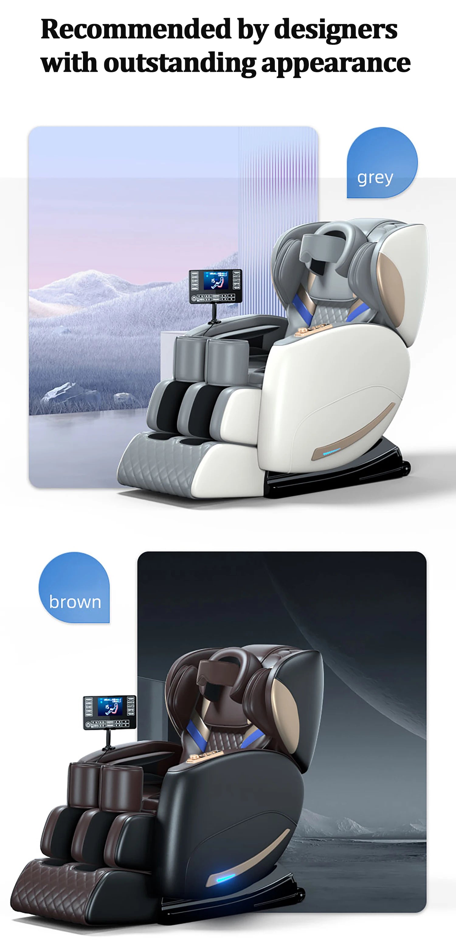 Electric Smart massage chair zero gravity with Voice Control Foot Airbag Massage for Full Body Relief for Family Use 3D Shiatsu