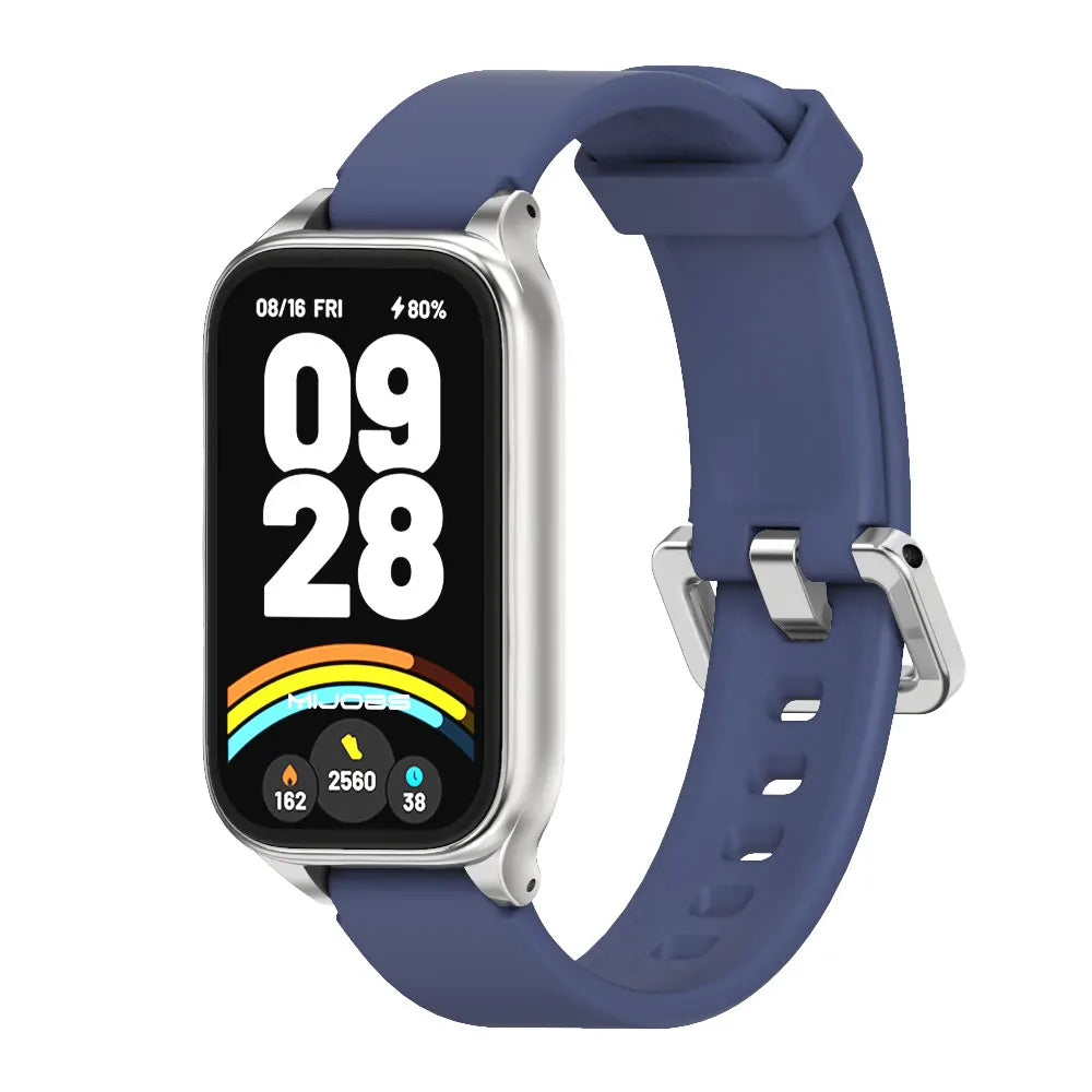 Strap For Mi Band 9 Active Watchband for Mi Band 8 Active 9 Active Silicone Wristband for Mi Band 9 Active Smartband Accessories