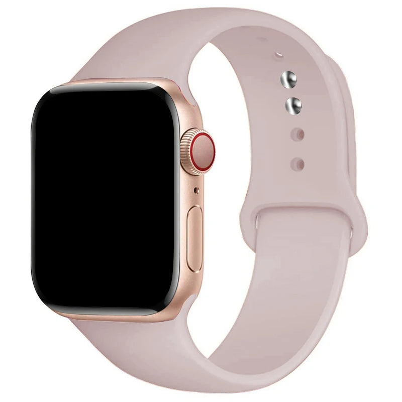 Sports Silicone Strap For Apple Watch Band Ultra 49mm 46mm 45mm 44mm 42mm 41mm 40mm Watchband for iWatch 11 10 9 8 7 6 5 4 SE