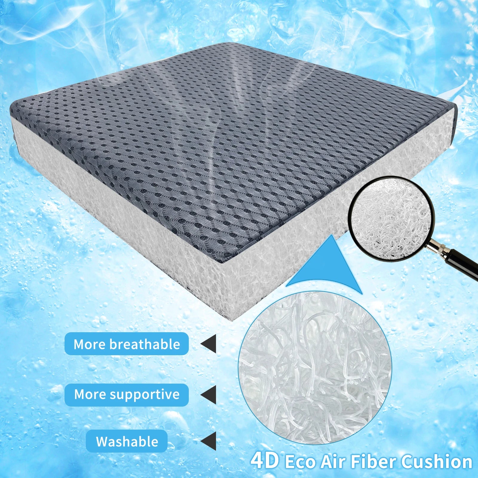 Shower Seat Cushion, Soft Chair Pad for Elderly Bathing，Easy to Clean & Quick Dry.Suitable for Shower Seats, Bathtub Baths