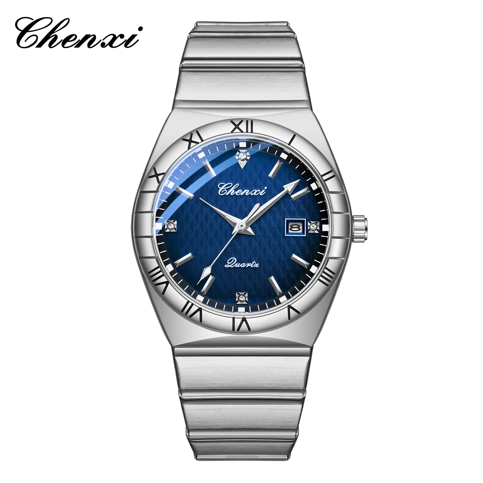 Top Brand Luxury Watches For Men Fashion Luminous Calendar Men's Watch CHENXI Waterproof Stainless Steel Quartz Wristwatch New