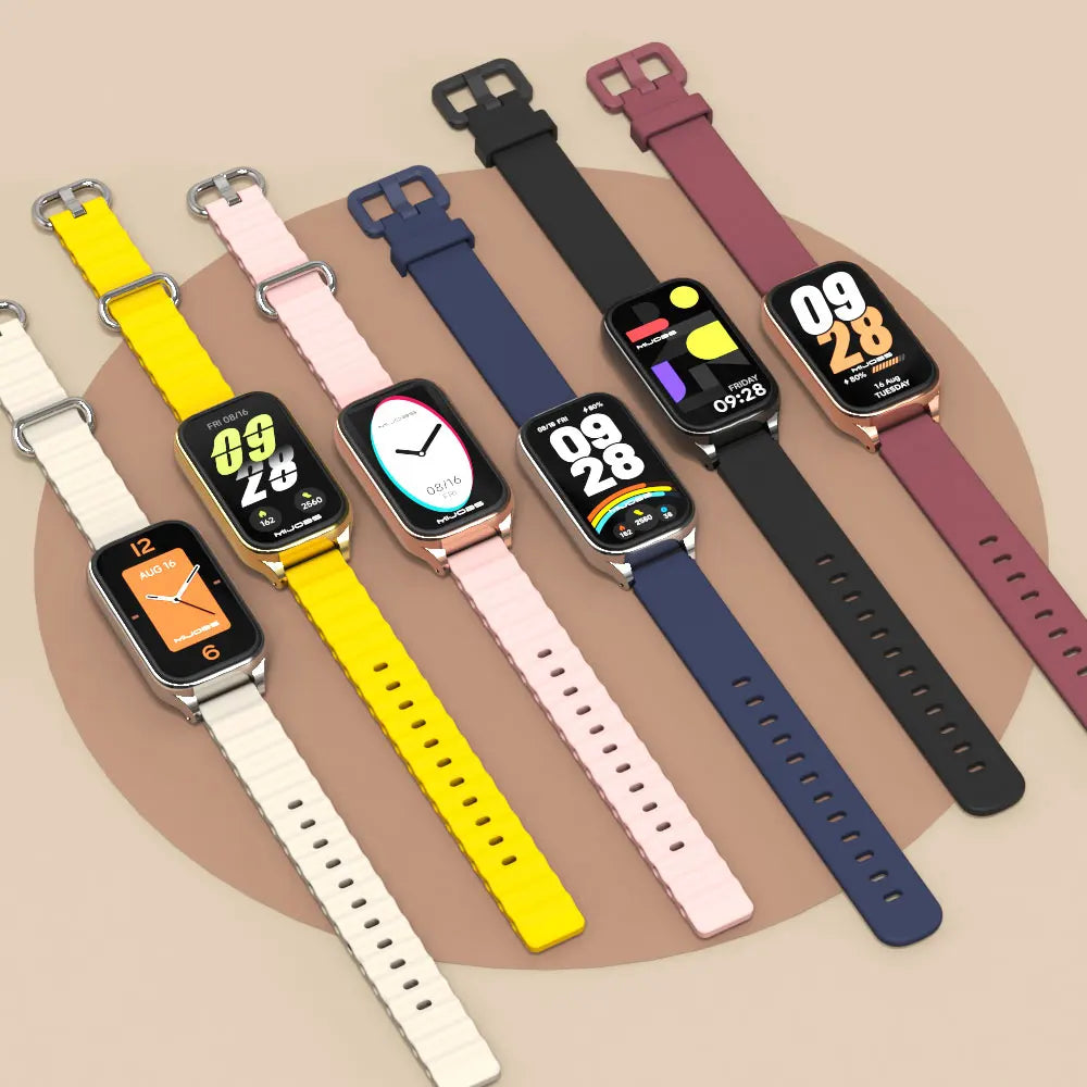 Strap For Mi Band 9 Active Watchband for Mi Band 8 Active 9 Active Silicone Wristband for Mi Band 9 Active Smartband Accessories