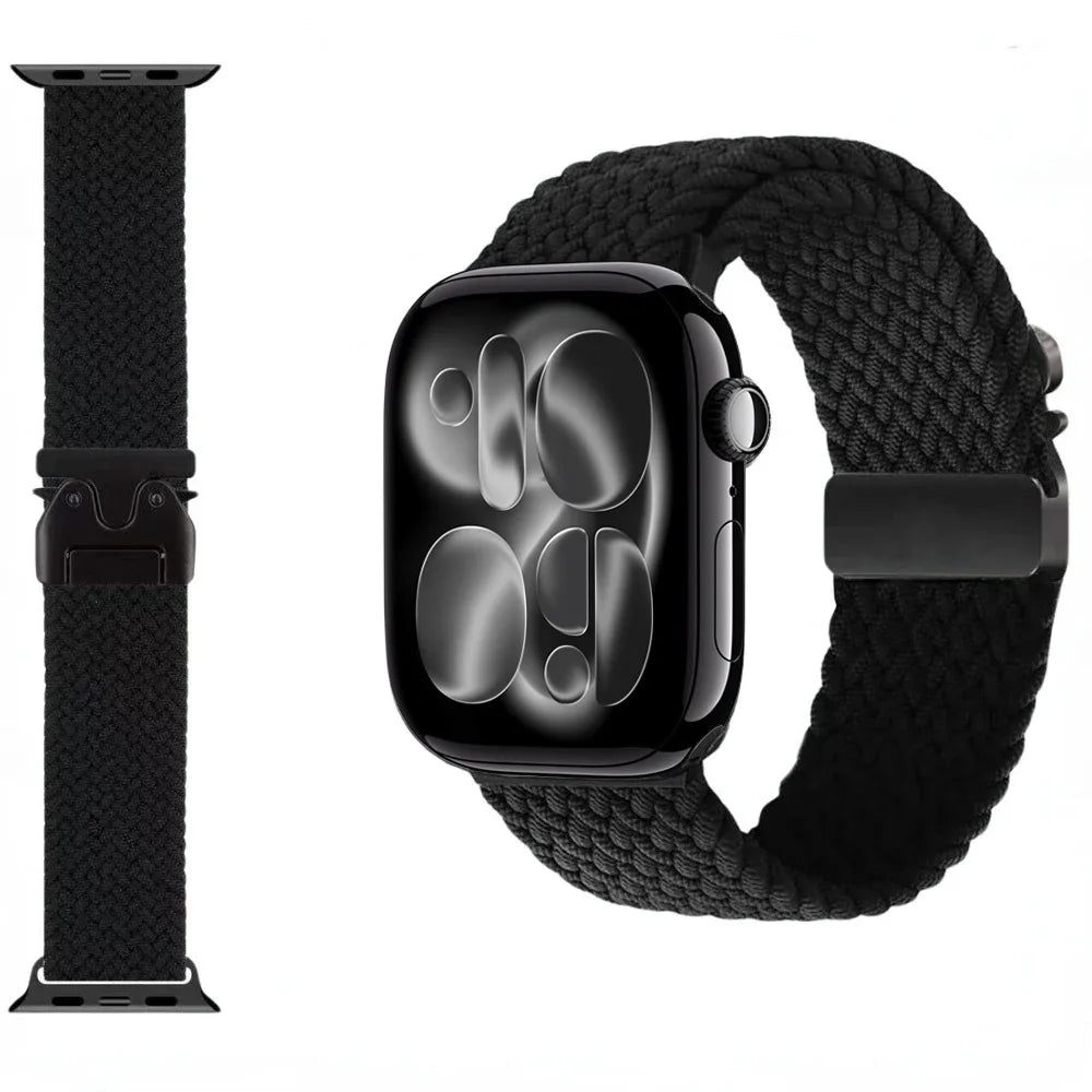 nylon Braided Strap For Apple Watch Band Ultra 3/2/1 49mm parachute Buckle 11 10 46mm 42mm 9 8 7 45/41mm iWatch 6 5 SE3 44/40mm