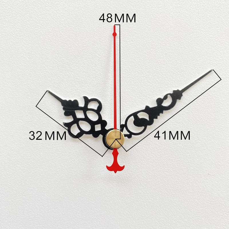 Mute DIY Wall Clock Movement Mechanism with Clock Hands Silent Kit Battery Operated Watch Repair Parts Replacement Set