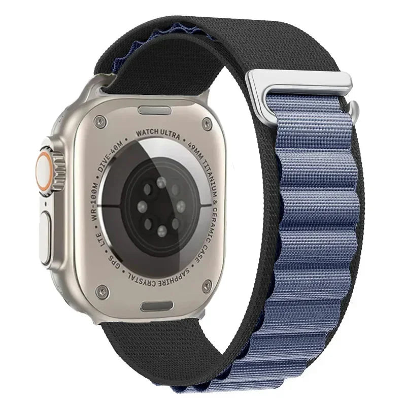Alpine Loop Band for Apple Watch Ultra 49mm 11 10 9 8 7 46mm 42mm 45mm 41mm Nylon Wristband iWatch Series 6 5 4 SE 44 40mm Strap