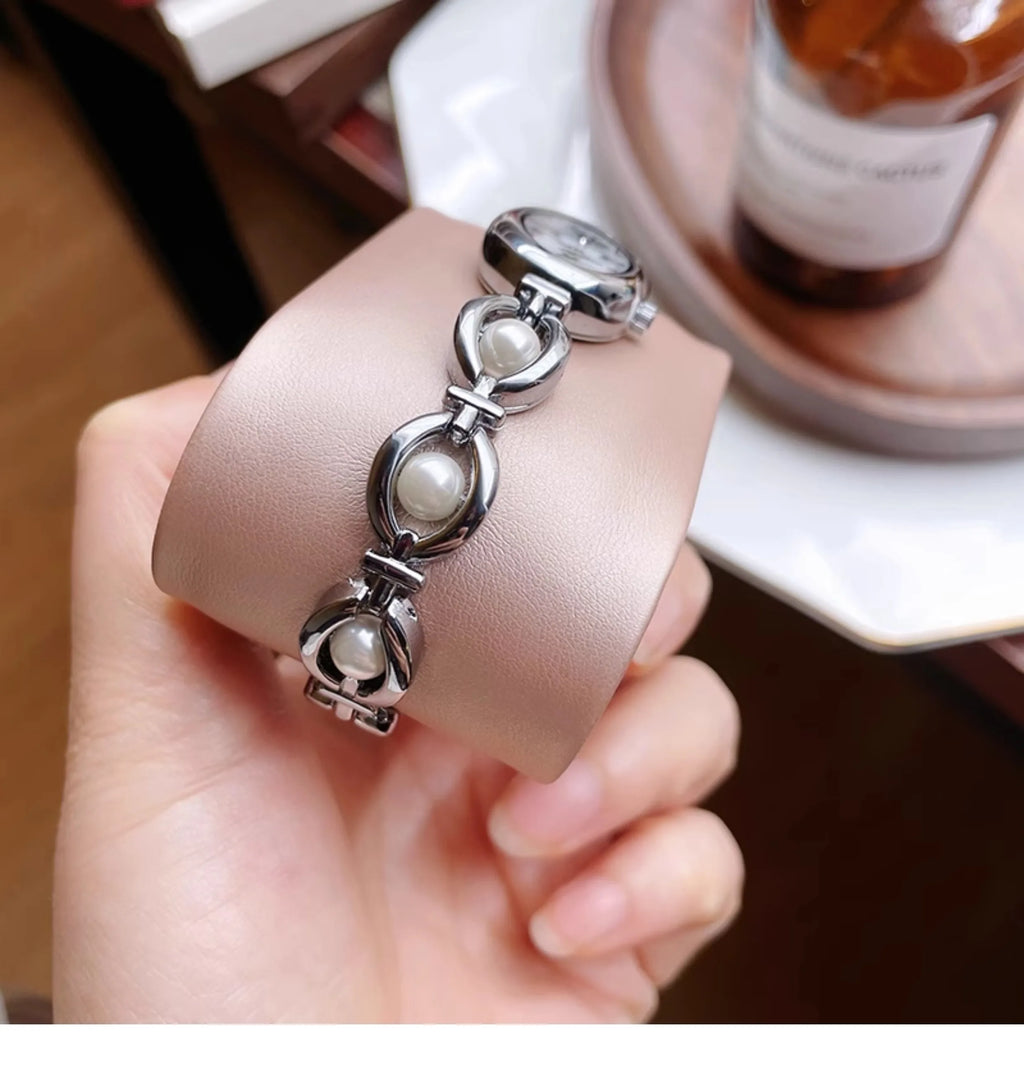 Women's Watch Bracelet Quartz Wristwatches Brand Luxury Vintage Casual Small Silver Clock High Quality Watch Ladies