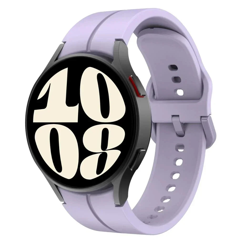New Official Silicone Strap For Samsung Galaxy Watch 6 4 Classic 47mm 46mm 43/42mm Watchband Galaxy Watch 7 6 5 4 40mm 44mm Belt