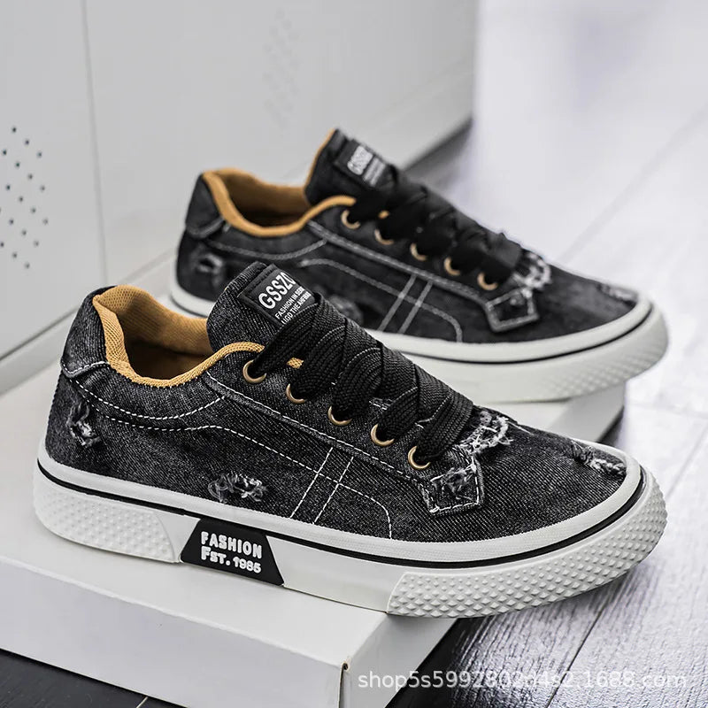48 Size Summer men's Canvas footwear Comfortable Low cut Sports and Leisure Board Shoes Durable Lightweight Single Shoes sneaker