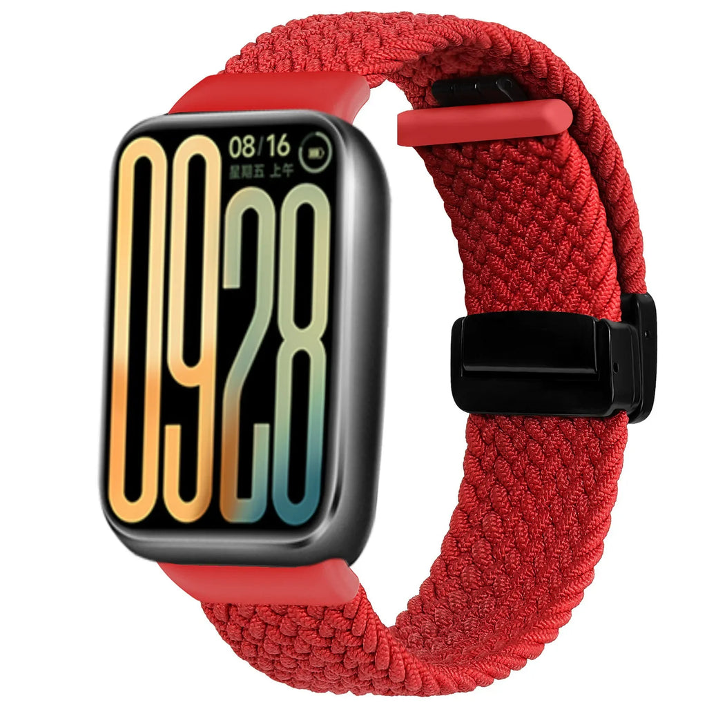 Nylon Strap for Xiaomi Mi Band 9 Pro/Mi Band 8 Pro Breathable Braided Bracelet for Redmi Watch 6/5/4 Sport Watchband Accessories