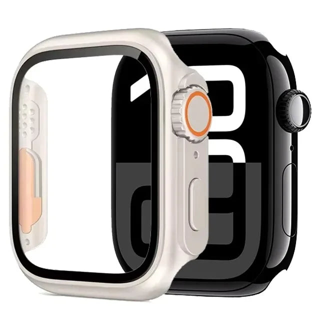 Glass+Cover for Apple Watch 4/5/6/SE3 40mm 44mm 7/8/9 41 45mm Screen Protector Change Ultra Bumper iWatch Series 10/11 42mm 46mm