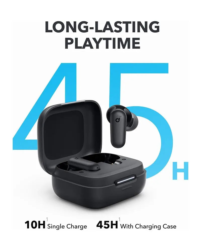Anker Soundcore R50i NC True Wireless Headset Noise Cancelling Earbuds A3959H11 Black Noise Cancelling Bluetooth Headphones