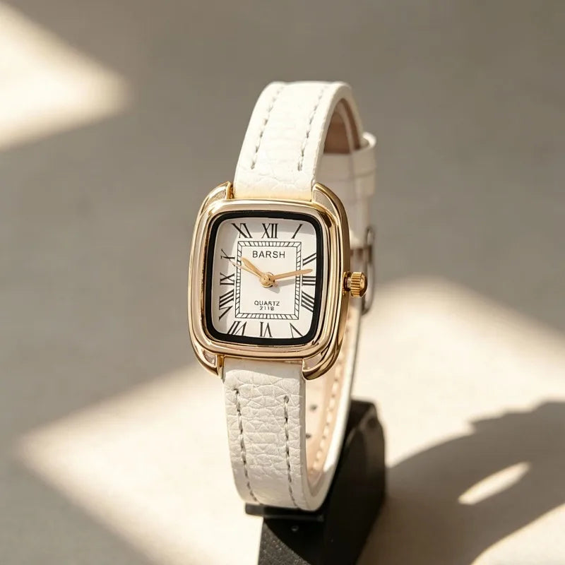 Fashion Leather Belt Watch for Women Luxury Watch Simple Retro Roman Dial Quartz Wristwatches Wholesale Relojes Para Mujer