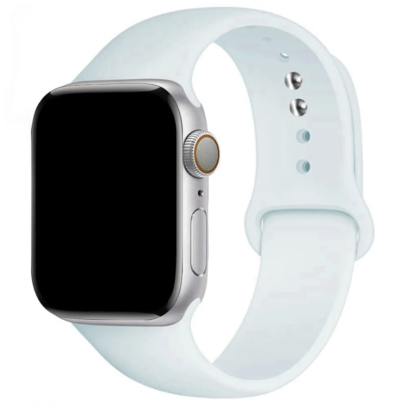 Sports Silicone Strap For Apple Watch Band Ultra 49mm 46mm 45mm 44mm 42mm 41mm 40mm Watchband for iWatch 11 10 9 8 7 6 5 4 SE
