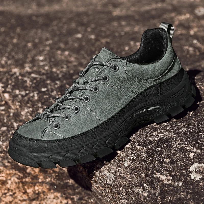 Genuine Leather Mens Sneakers Luxury Handmade Casual Shoes Fashion Designer Outdoor Walking Shoes New Male Skateboard Footwear